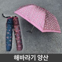 오너클랜 해바라기 무늬 여름철 자외선 차단 우산겸 양산_W9007CC, 남색, @# 옵션 본상품선택