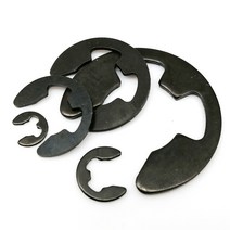 스냅링 1050100pcs m1.2-m24 gb896 din6799 블랙 스틸 e c 형 샤프트 외부 고정 링 분할 와셔 스냅 칼라 클립 원형 클립, m24 10개