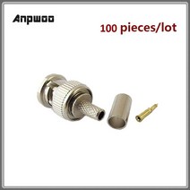 3 피스 BNC RG58 RG59 RG60 CCTV 카메라 용 수 플러그 크림프 커넥터 연결 Anpwoo BNC 통신 변환기 서큐리티 IPC, CHINA_100 pcs RG58