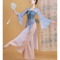 한국무용 연습복 원단 현대 무용복 치마 여자 생활한복