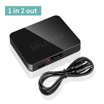 스플리터 HDMI 스위치 4K 스위처 Xbox PS4 DVD HDTV PC용 5 in 1 out HD 1080P 비디오 케이블 분배기 5x1 1x4 1x2 허브 어댑터 컨버터, [03] 1 in 2 out