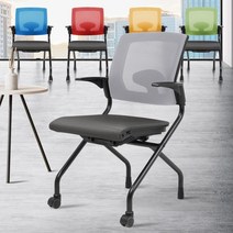 청소년의자 바퀴달린컴퓨터책상 진료실 의자 허리에좋은사무실 고등학생 의자, b8 반고정의자 블랙