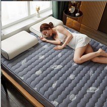 침대 이불 패드 VESCOVO 렌탈 룸 폼 더블 Matras 스티치 라텍스 매트리스 토퍼 맞춤 제작, [02] 89cm thickness, [06] 150x200cm59x79in, [04] as picture