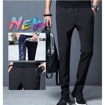 (5/16 17일 배송예정)남자 초경량 여름 슬랙스팬츠 냉장고바지 밴딩팬츠 정장바지 슬림슬랙스
