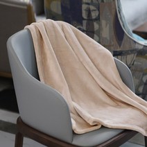 포그니 플란넬 극세사담요 베이지 무릎 발열담요