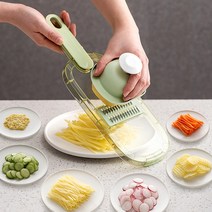 DIDU 슬라이서 만능 채칼 + 6 노깃, 투명 +3 칼날