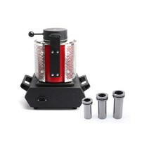 금속 전기용광로 소형 금 은 동 구리 용해로 가열로, 검정색 2KG 스크린 금 용해로 220v