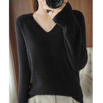 빅블루 여자 컬러풀 브이넥 니트