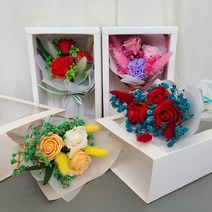 꽃집산책 미니 꽃다발 납골당꾸미기, 4. 그린레드