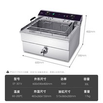 전기 소형 튀김기계 2기통 튀김기 가정용 감자튀김 업소용 1기통, EF-301V(30리터)