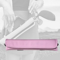 경량 캐리어 및 숄더 스트랩 포함 남녀 공용 미니 골프 클럽 가방 견고한 여행 훈련 연습 손잡이, 07 Pink