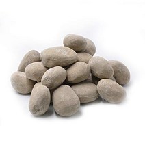 Stanbroil 24pcs Light Weight Ceramic Fiber Pebble Stones for Indoor Gas Inserts Ventless Vent Fre, 1