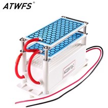 가정용산소발생기 ATWFS 휴대용 세라믹 오존 발생기 220V/110V 10g 더블 통합 긴 수명 플레이트 Ozonizer 공기 물 청정기, 220v