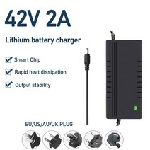 전동 키보드 전기 자전거 배터리 42v 2a 충전기 전기 ebike 배터리 전원 공급 장치 어댑터 xiaomi mijia m365 스쿠터 스케이트 보드 액세서리 사용, 미 영국 플러그