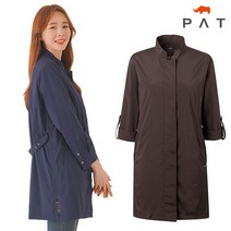 PAT 체크안감 화섬 코트