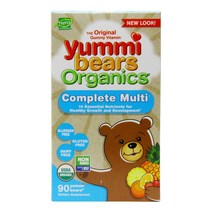 Hero Nutritionals Yummi Bears Organics 완전한 종합 비타민 - 1%구미 베어스