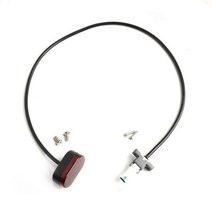 후면 펜더 테일 라이트 나인봇 맥스 G30 전동 스쿠터용 방수 신호 번호판 브레이크 라이트 액세서리, 1 set