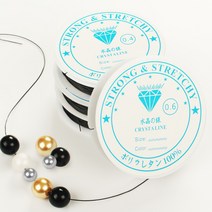 우레탄 실리콘줄 팔찌줄 팔찌끈, 우레탄줄_小검정-1.0mm(1롤)
