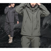 남자 전술 소프트쉘 택티컬 밀리터리 자켓 후드집업 방한 기모 캠핑 낚시 야상 아웃도어