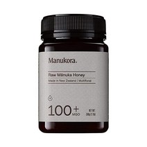 마누코라 뉴질랜드 멀티플로랄 MGO100 마누카꿀 500g, 1.1 Pound (Pack of 1), 1개