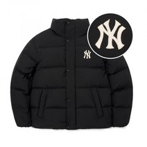[국내 매장판] MLB 베이직 스몰로고 숏패딩 NY Black 252069