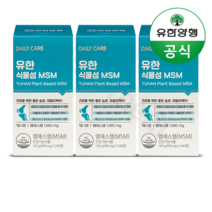 유한양행 유한 식물성 MSM 식이유황 무릎관절 연골 영양제 240정 x 3개 (6개월분)