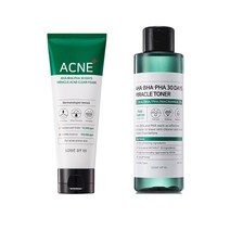 SOME BY MI AHA BHA alpha 30 일 미라클 여드름 클리어 폼 100ml 페이셜 클렌저 흉터 제거 트리트먼트 페이, 05 set