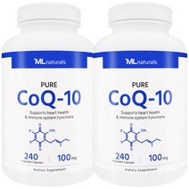 [미국빠른직구] 마이라이프 내추럴스 퓨어 코큐텐 100mg 240 야채캡슐 2병, 240정, 2개