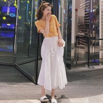 쇼룸 주름스커트 이자벨 주름 롱스커트 스커트