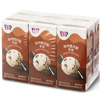 배스킨라빈스 쿠키앤크림 우유, 54개, 190ml