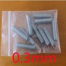 압축스프링 판 토션 인장 금형 코일 스프링 10 개/묶음 0.2mm 스테인레스 스틸 인장 스프링 O 후크 연장, 09 20mm_04 0.5mm_03 3mm