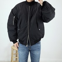 반즈하우스 (2컬러) 남자 스트릿 빅사이즈 오버핏 패딩 항공 MA1 점퍼 자켓