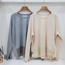 라글란소매 면라운드티셔츠