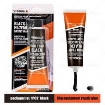 개스킷 가스킷 85g 슈퍼 접착제 강한 접착 실리콘 실란트 자동차 모터 갭 씰 수리 고온 엔진 필러 용 중성 rtv 페이스트, 검은색