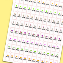 [디자인느낌] 프리미엄 방수네임스티커 주문제작, 40. 포인트 필기구, 흰색