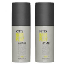KMS HAIR PLAY 액체 왁스 3.3온스 2팩 - 스트롱 홀드 젤