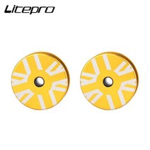 LITEPRO Brompton 체인 텐셔너 용 외부 1-6 가이드 휠이 속도 알루미늄 합금 10T 자전거 액세서리, gold 3