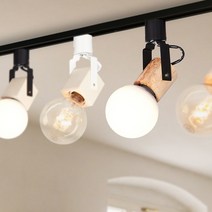 CH 원목 레일조명 등기구 카페 인테리어 셀프인테리어 주방등 부엌조명, 사각-블랙