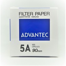 AD 어드밴텍 Advantec Filter Paper NO.5A (55mm-90mm) 7um 필터페이퍼 정량여과지, 90mm