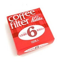 AUG662213칼리타 원형필터 6 드립퍼 드립서버 필터 커피용품