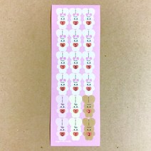 슈퍼울트라토끼 5탄 칼선스티커, 토끼넘버 5탄 칼선스티커, 1장