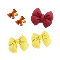 레진 공예 아트 무광 큐트 리본 실리콘 몰드 악세사리 만들기 키링 열쇠고리 부자재, A