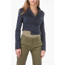 Ixos 트윌 크롭드 ARNICAX 더블 BREASTED 자켓 위드 SHAWL LAPE E22E50156SAR AVIO