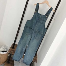 [유앤아이쇼핑] 바캉스 휴양지룩 데님 멜빵 점프 수트 코디 연청 2971EA