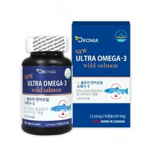 오로니아 뉴 울트라 연어오일 오메가3 90캡슐 3개월분 건강기능식품, 1개