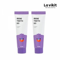 라비킷 베베티스60 무불소 아기치약(60g)x2개, 단품