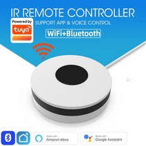 Tuya 스마트 와이파이 RF433 IR 원격 제어 허브 알렉사 구글 홈 에어컨 적외선 범용 컨트롤러, [01] WIFI add Bluetooth
