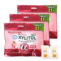 롯데 자일리톨껌 피치(리필형) x 3봉(+밀크츄 2개포함), 84g, 3봉