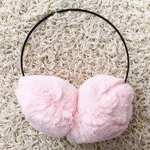 몽실몽실 귀마개 핑크 겨울용 털귀마개