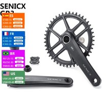 SENICX RX 단일 속도 크랭크 체인 세트 셋 42T 44T165 170 175 자갈 자전거 용 CycloCross BB24MM